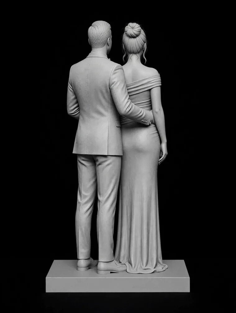 Personalized couple sculpture concept