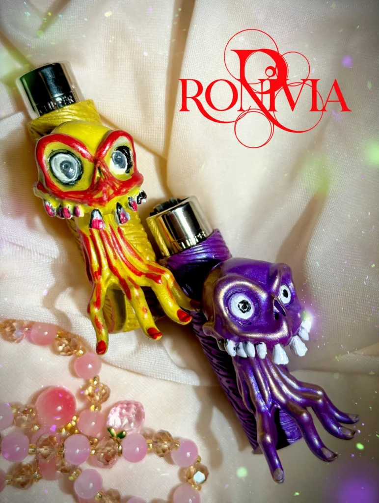 Toxic & Void – Handcrafted Clipper Lighter Cover Duo