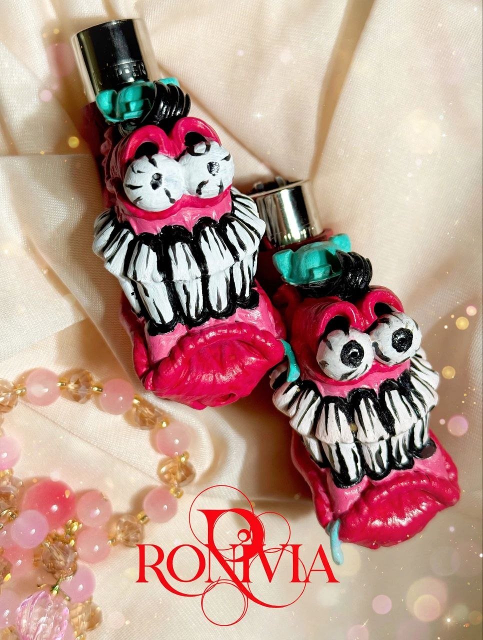 Chatter & Chomp – Handcrafted Clipper Lighter Cover Duo