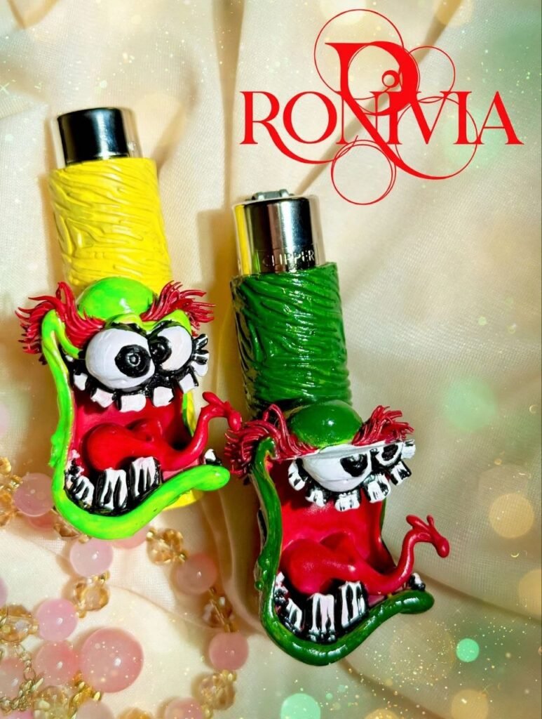 Scream & Shout – Handcrafted Clipper Lighter Cover Duo