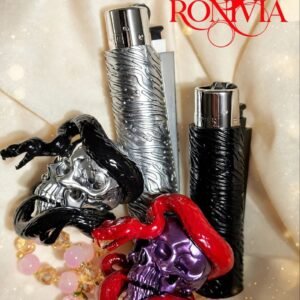 Venom Twins – Handcrafted Skull & Serpent Clipper Cover Duo