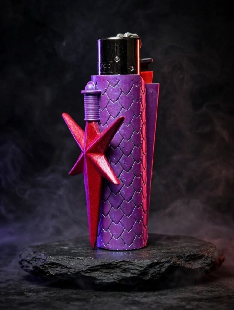 Dragon Dagger – Purple Clipper Lighter Cover