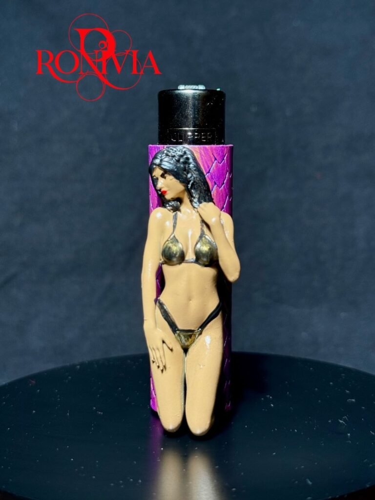 RONIVIA Siren – Amethyst Scale Edition Clipper Lighter Cover