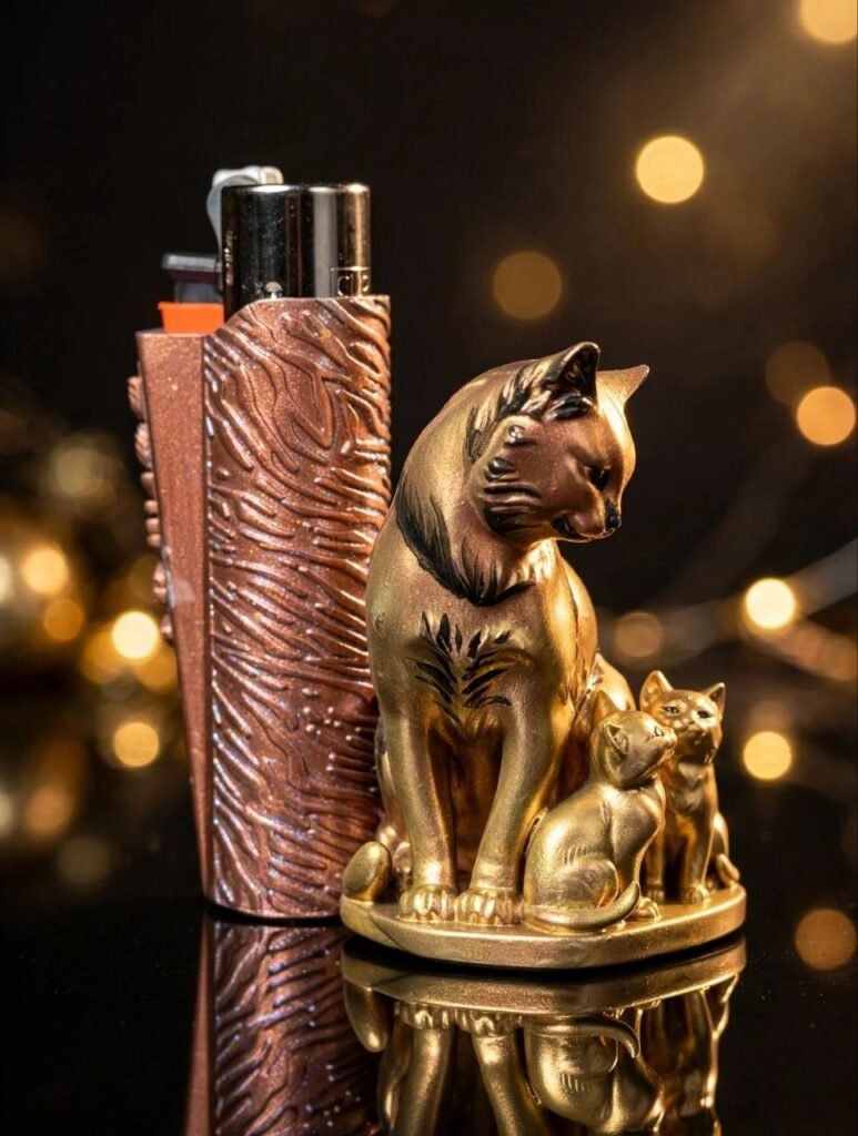 RONIVIA Mama Gold – Golden Family Edition Clipper Lighter Cover